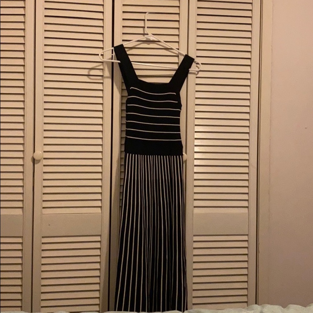 Black and White Winter Dress